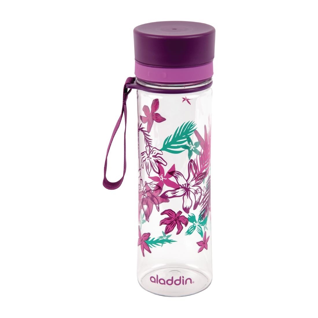 Transparent Water Bottle With Patterns Blue 350 ml Graphics Aveo  10-01101-092 ALADDIN